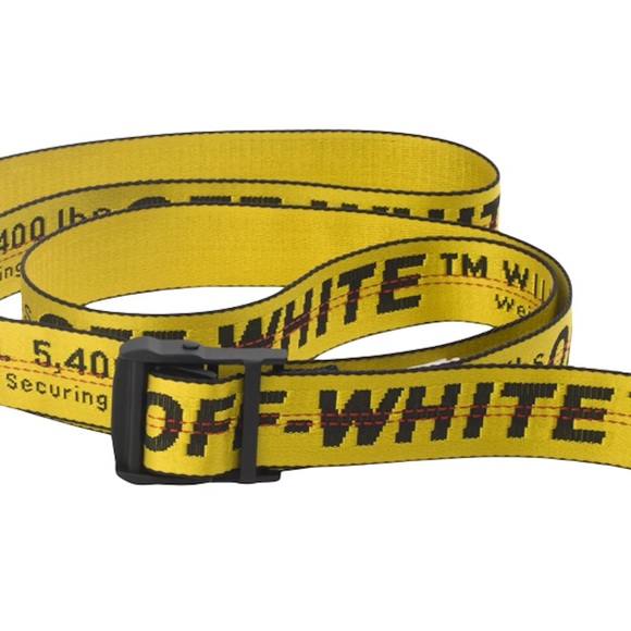 Off-White Accessories - Off-White Yellow Industrial Belt